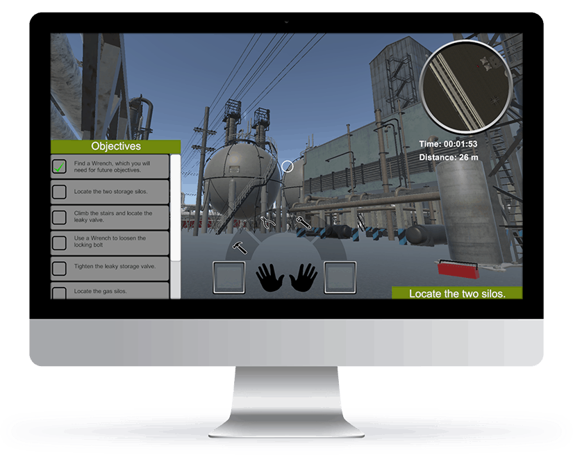 Virtual Reality Operations Training Graphic